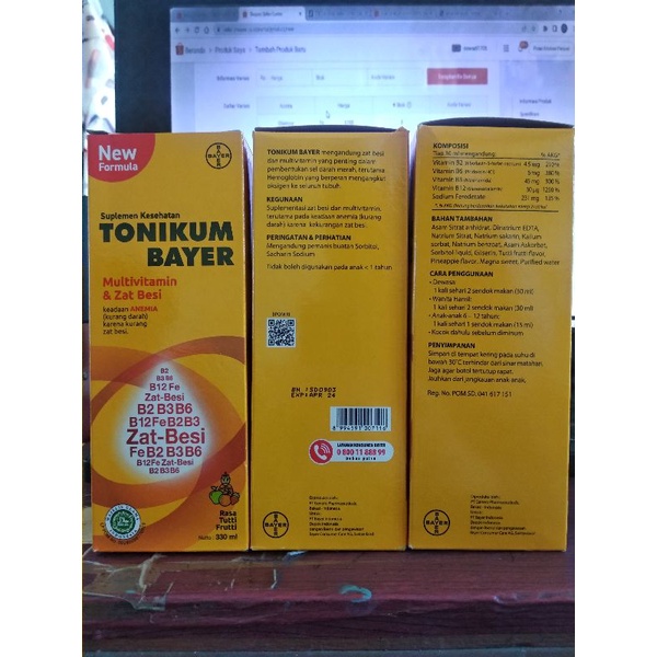 Jual TONIKUM BAYER SIRUP 330 ML Shopee Indonesia