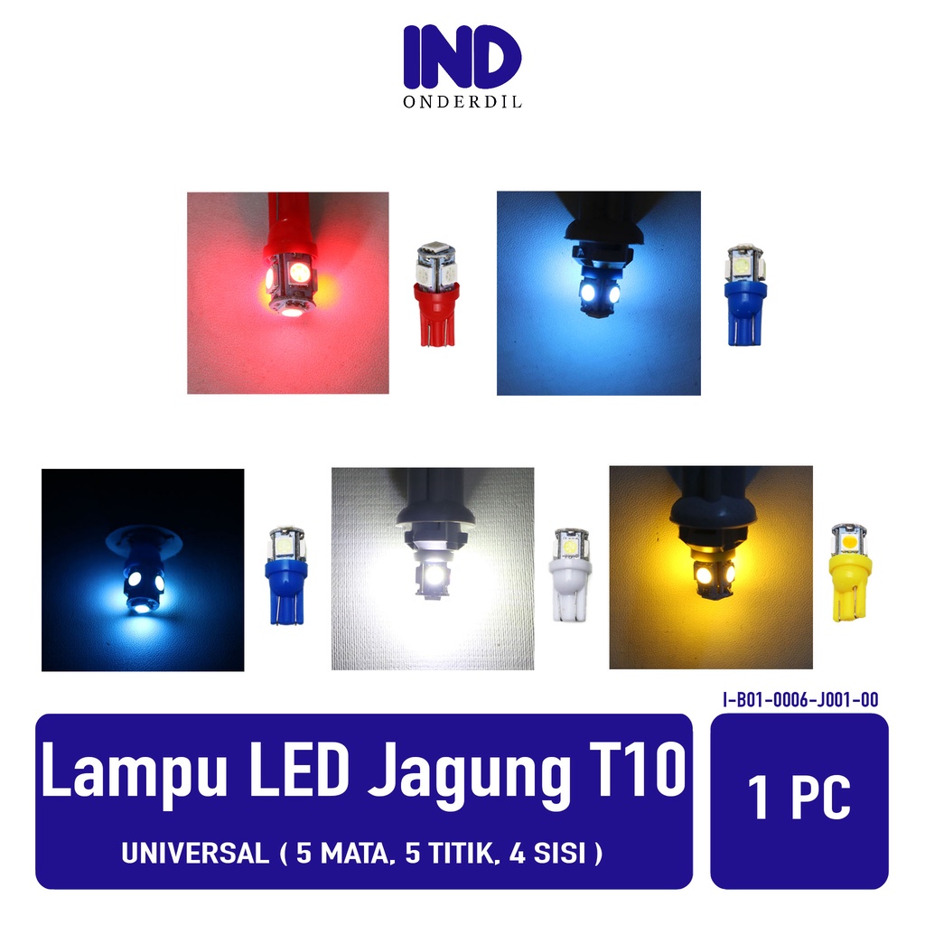 Jual Lampu T10 T 10 LED Diam Senja Sein Sen Riting Ritting Colok Tancap