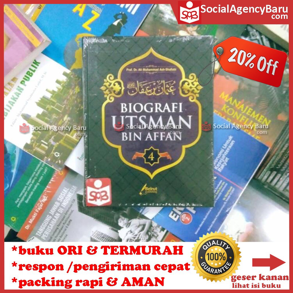 Jual Biografi Utsman Bin Affan 4 Ali Muhammad Ash Shallabi Shopee