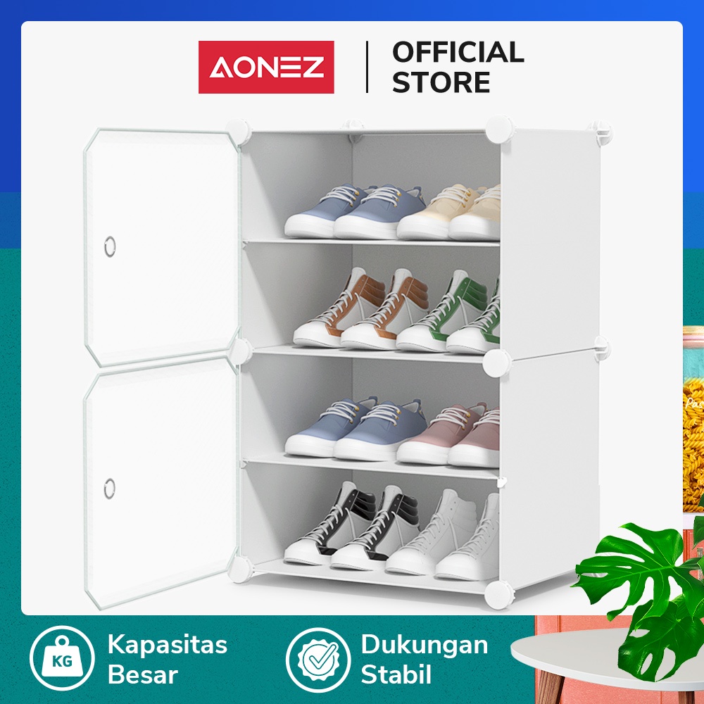 Jual Aonez Rak Sepatu Lemari Sepatu 1 Baris 4 Lapis Kabin Sepatu Shoe