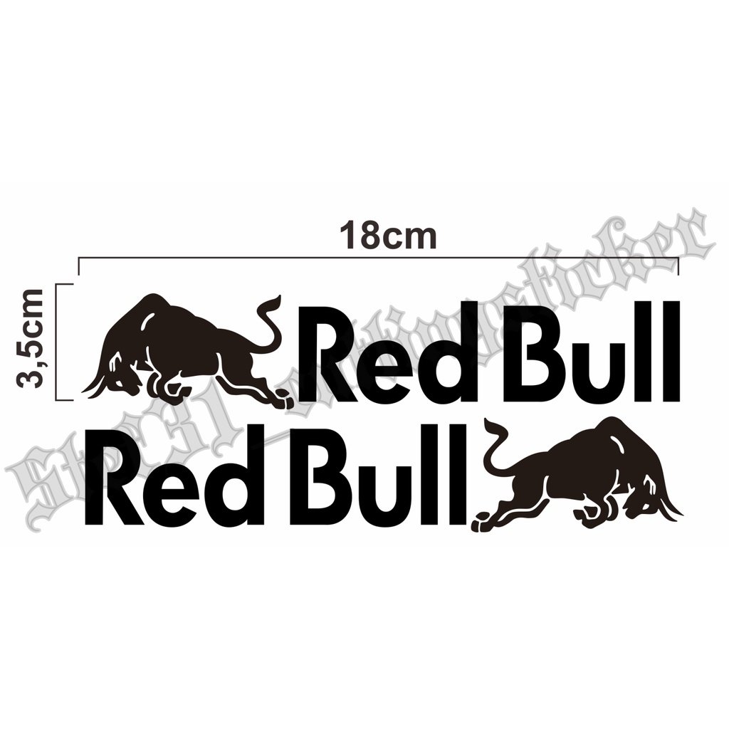 Jual Pcs Kanan Kiri Stiker Cutting Redbull Stiker Logo Redbull