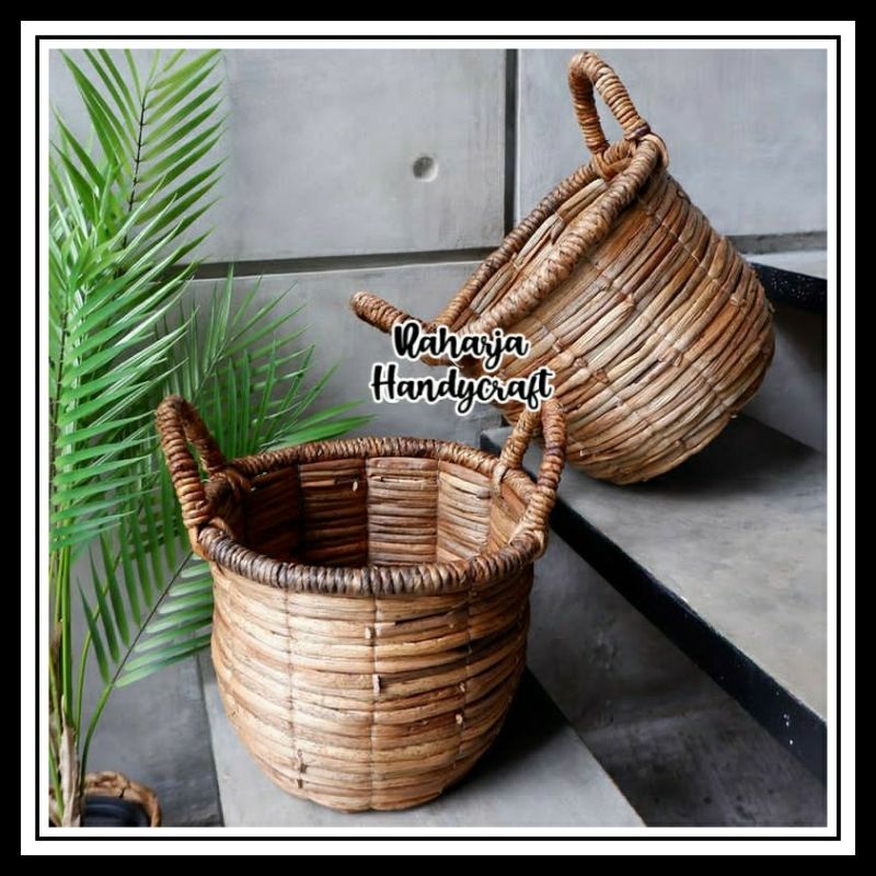 Jual Keranjang Eceng Gondok Ulir Water Hyacinth Basket Shopee Indonesia