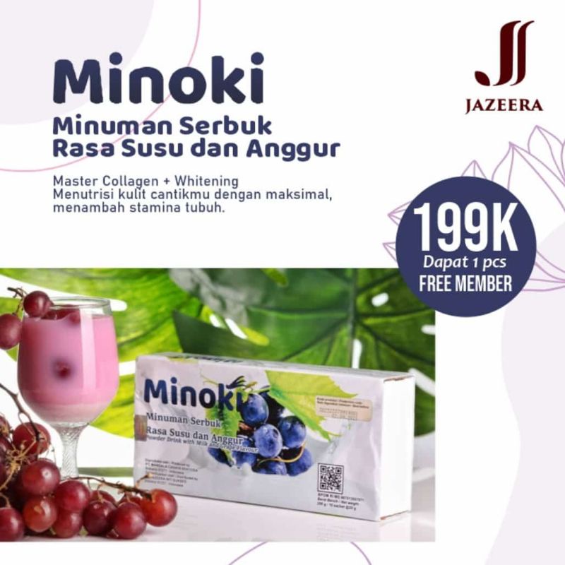 Jual Minoki Jazeera Minuman Kesehatan Minuman Kollagen Minoki