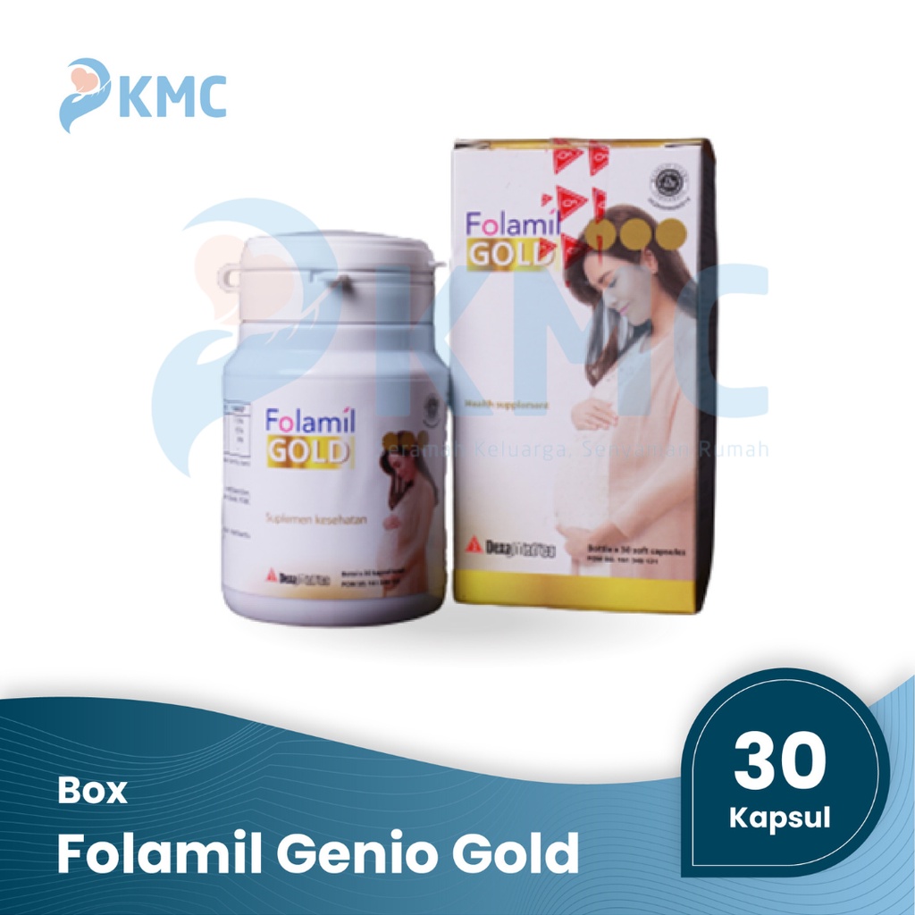 Jual Folamil Genio Gold Kapsul Suplemen Kehamilan Dha