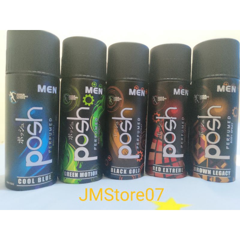 Jual POSH MEN BODY SPRAY PARFUM SEMUA VARIAN ROLL ON DEODORANT