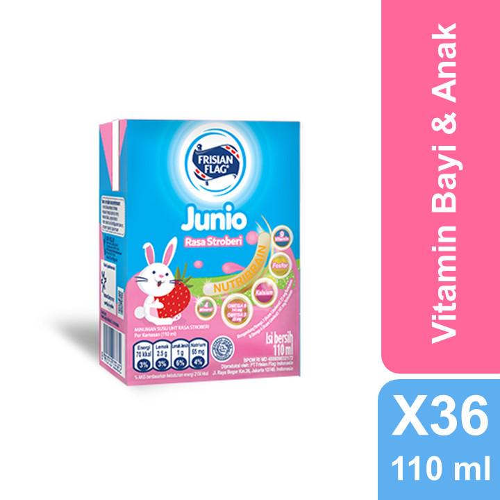 Jual Frisian Flag Junior Susu UHT Strawberry 36x110ml Shopee Indonesia