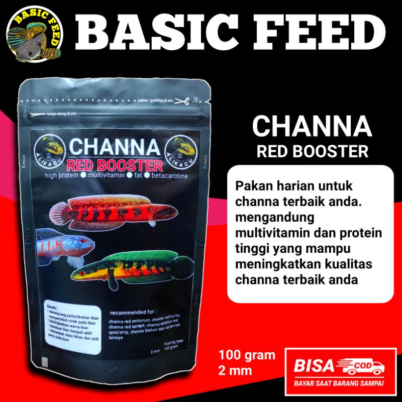 Jual Channa Red Booster Setara Pelet Premium Pelet Ikan Channa