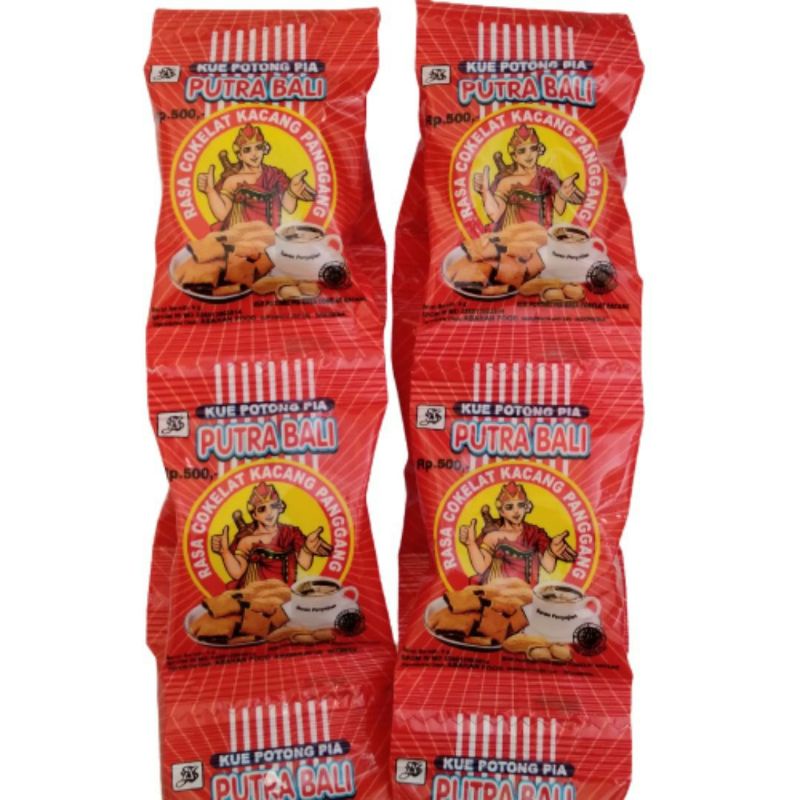 Jual PUTRA BALI Kue Pia Rasa Coklat Kacang 8g Snack Jadul Shopee