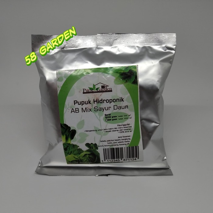 Jual Purie Garden Pupuk Nutrisi Hidroponik AB Mix Sayuran Daun