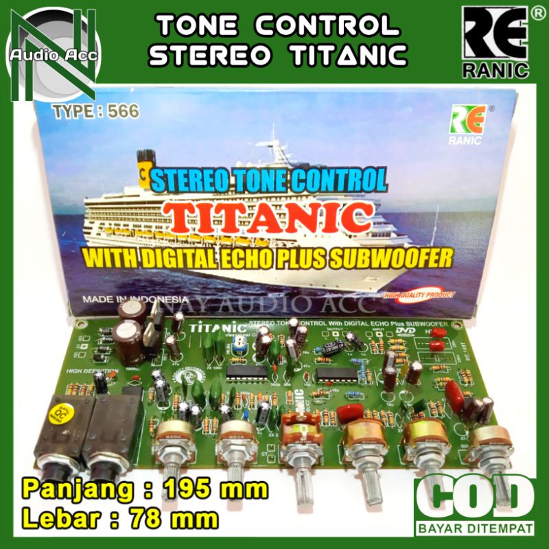 Jual Kit Tone Control TITANIC Mic Echo Subwoofer Stereo Shopee Indonesia