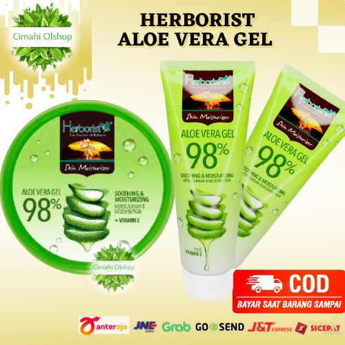 Jual Herborist Aloe Vera Gel Tube Gram Herborist Aloe Vera Jar