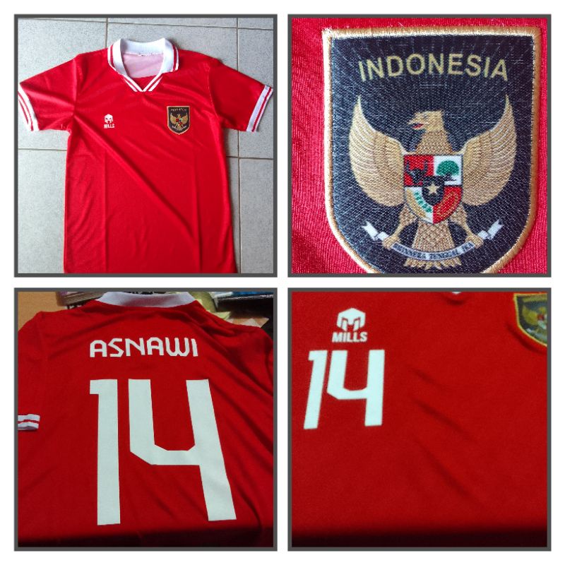 Jual Jersey Timnas Indonesia Home 2022 Kerah Shopee Indonesia