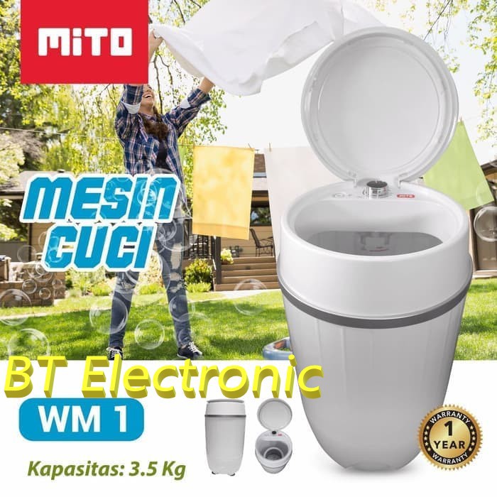 Jual Mesin Cuci Portable MITO WM 1 WM1 Washing Mashine Mini 3 5 Kg