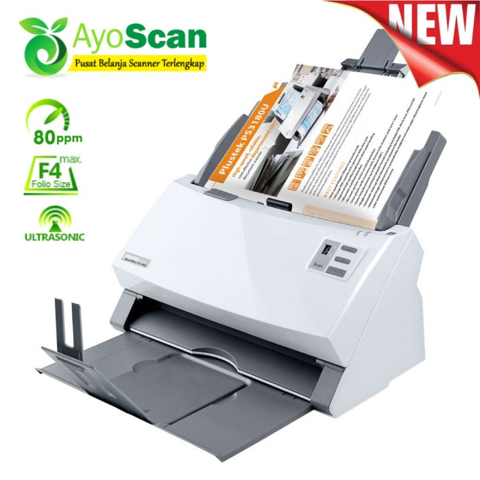 Scanner Plustek Smartoffice Ps U Folio F Ppm Adf Otomatis