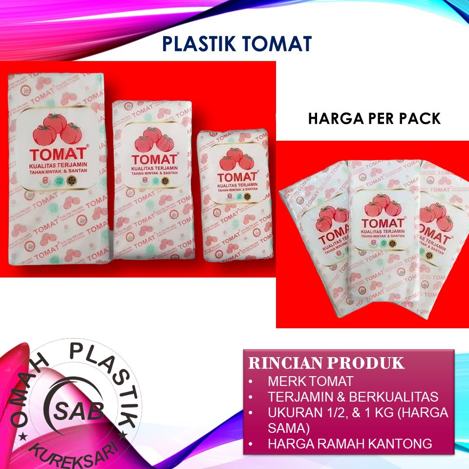 Jual Plastik Pe Tomat Ukuran Kg Kg Plastik Gula Es Santan