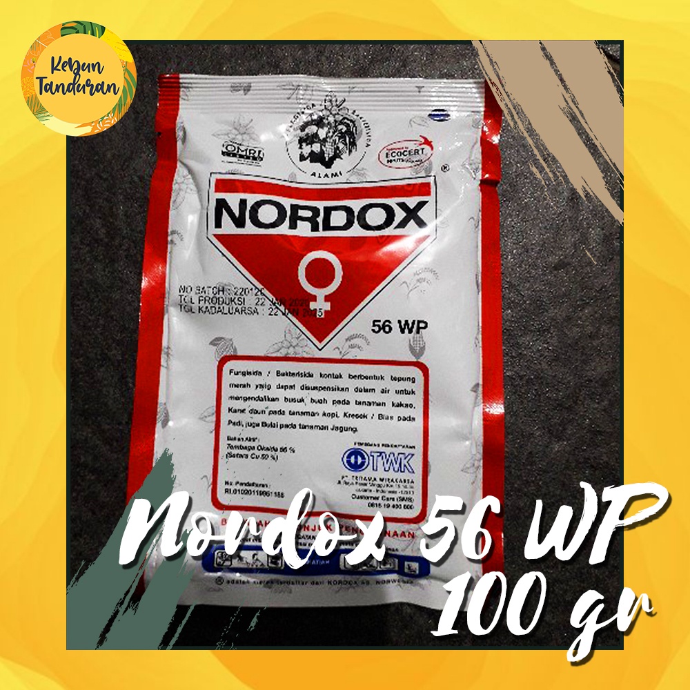 Jual Nordox 56 WP Kemasan ASLI 100 Gram Fungisida Bakterisida