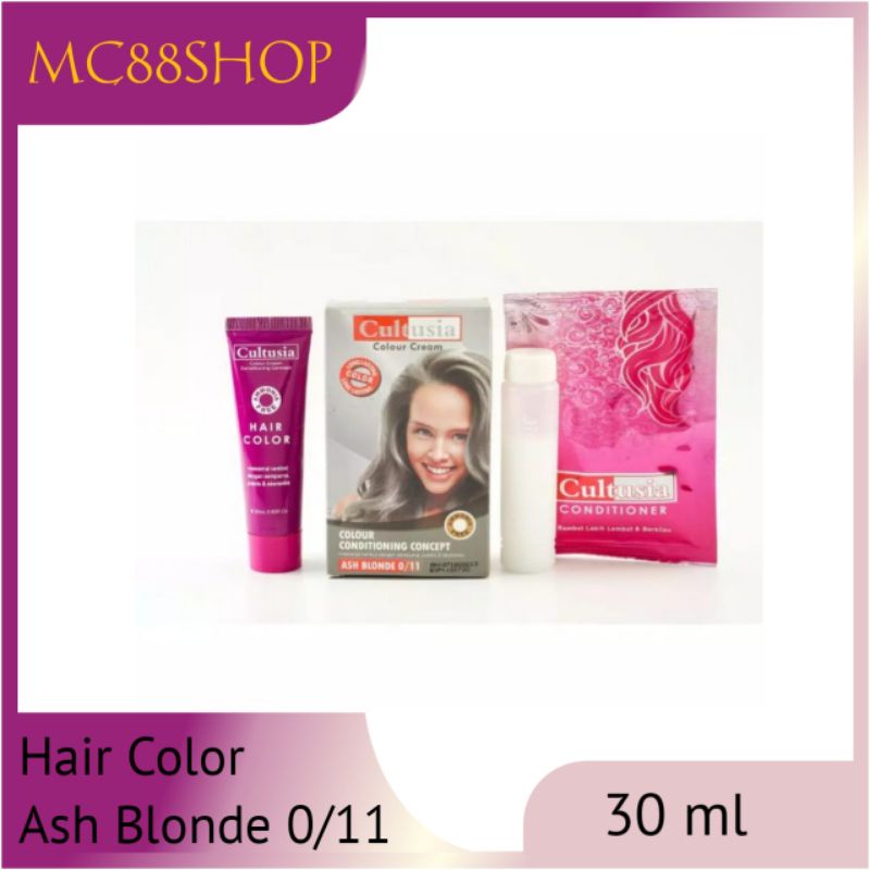 Jual Cultusia Hair Color Ash Blonde Abu Abu Ml Shopee Indonesia