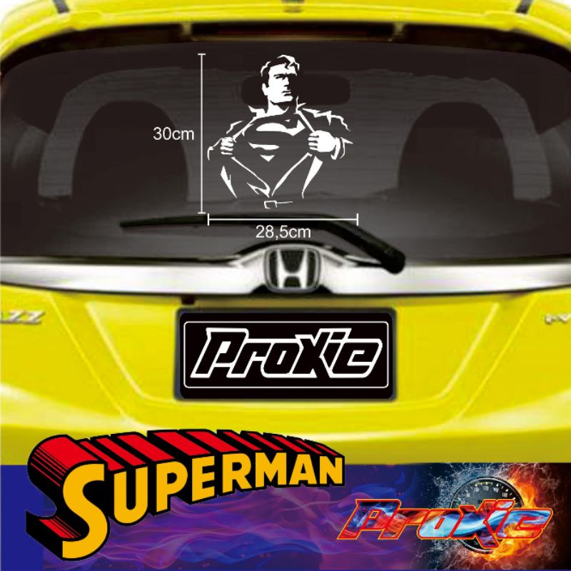 Jual Stiker Kaca Mobil Cutting Stiker Animasi Superman Shopee Indonesia