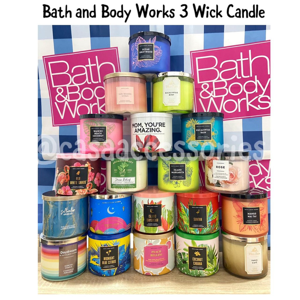 Bbw Bath And Body Works Aromatherapy Wick Candle Stress Relief Relax