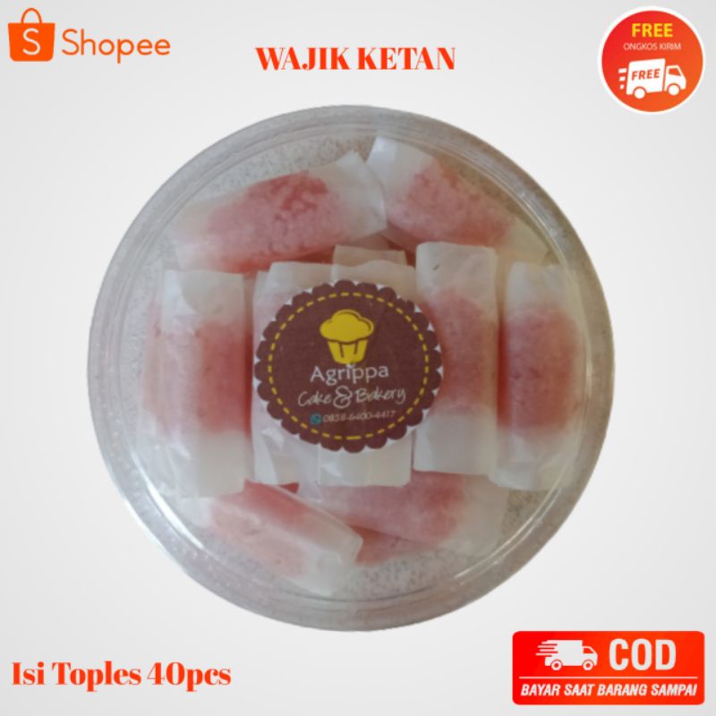 Jual Wajik Wajit Ketan Kelapa Khas Bandung Kemasan Toples Isi Pcs