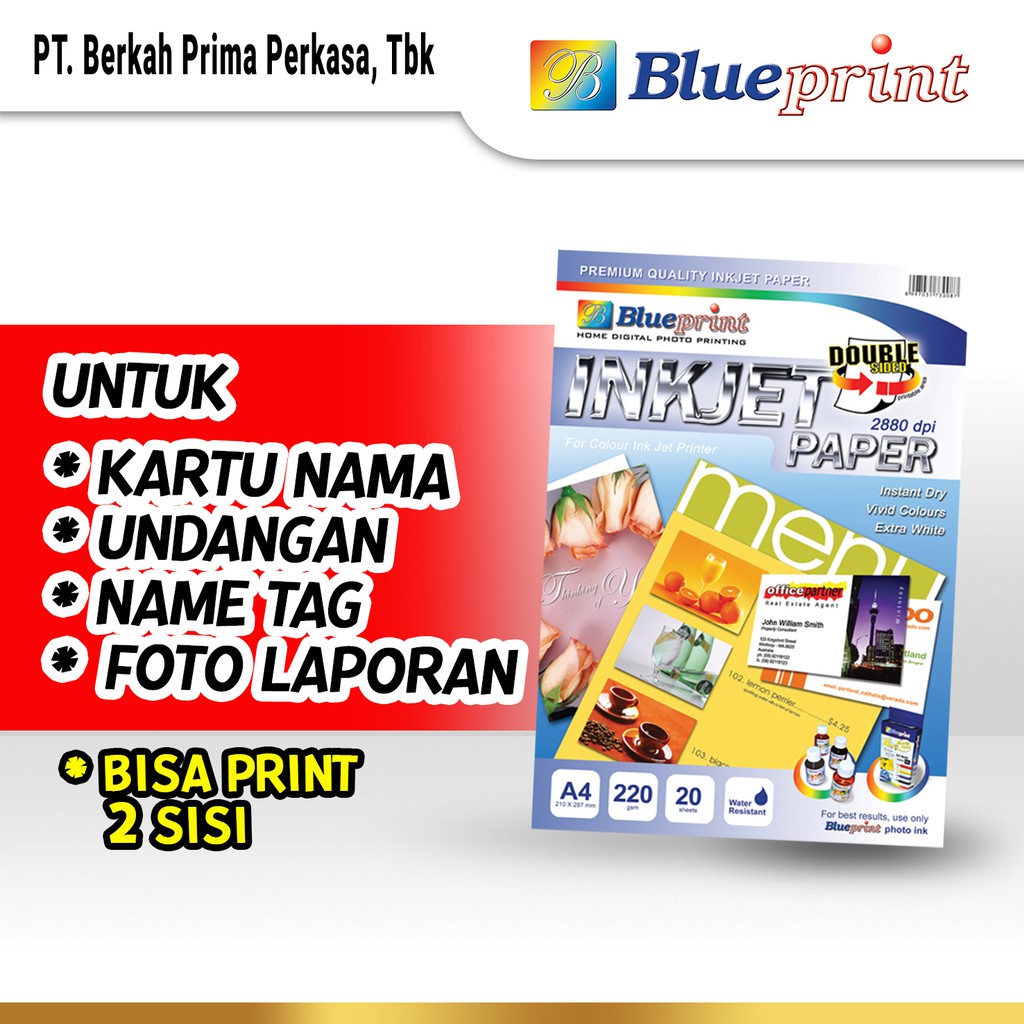 Jual Kertas INKJET PAPER DOUBLE SIDE Inkjet PAPER BOLAK BALIK