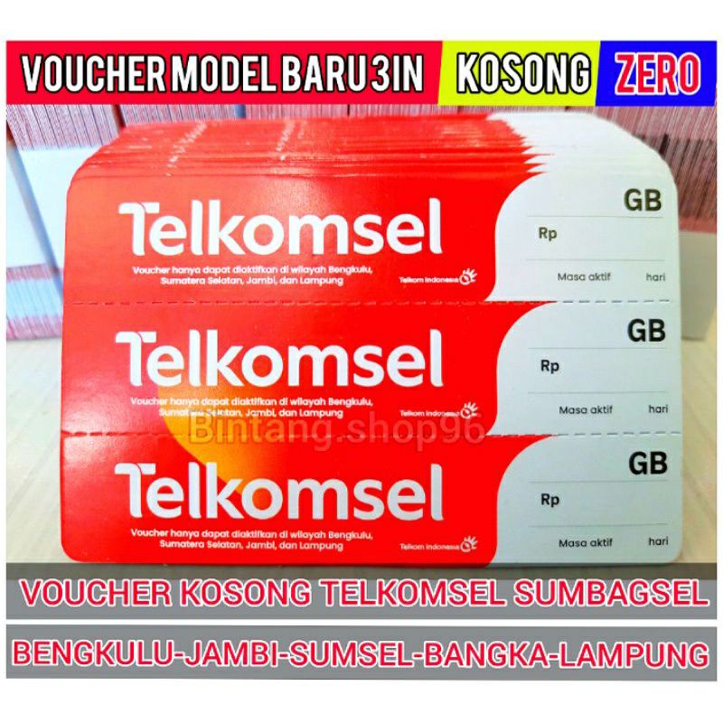 Jual Voucher Telkomsel Kosong Sumbagsel Shopee Indonesia