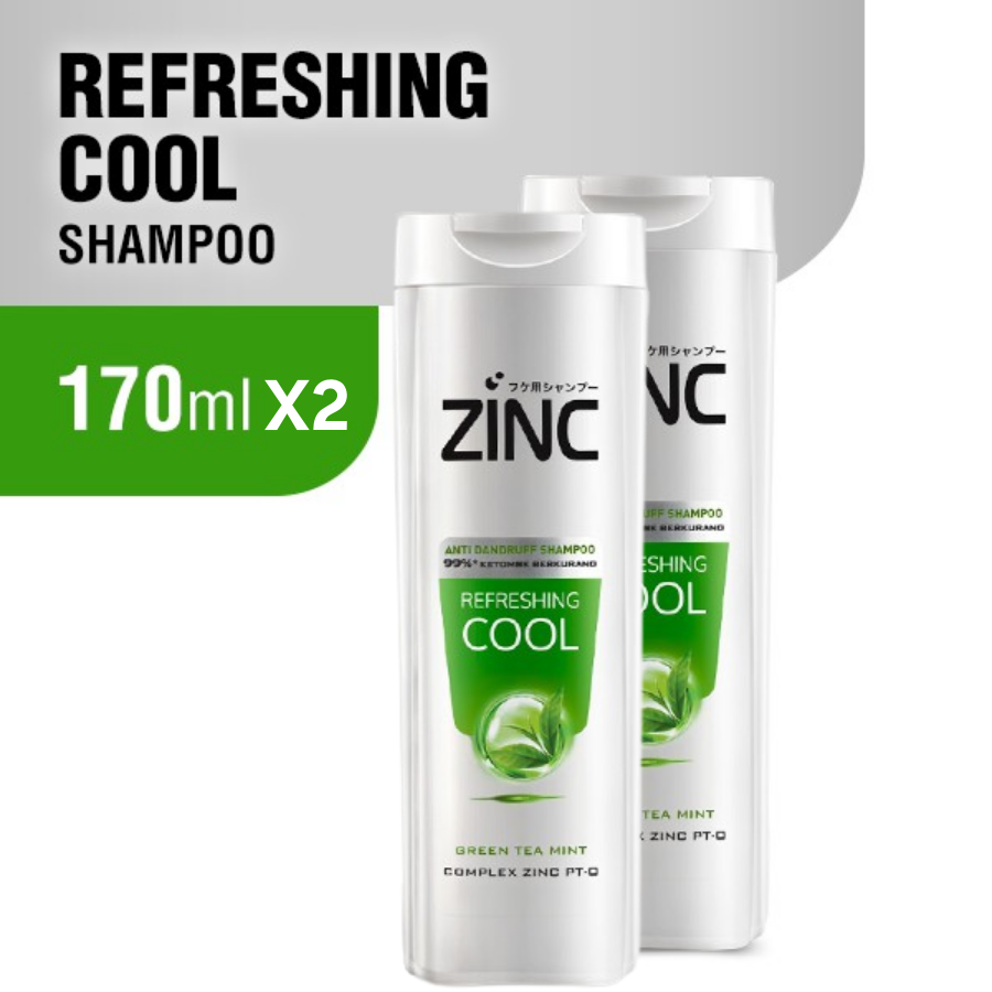 Jual Zinc Shampoo Refreshing Cool Botol X Ml Shopee Indonesia