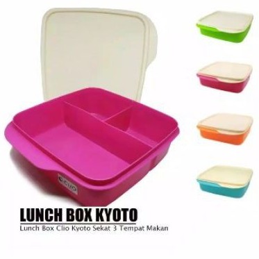 Jual Lunch Box Clio Kyoto Tempat Makan Sekat Kotak Bekal Shopee Indonesia