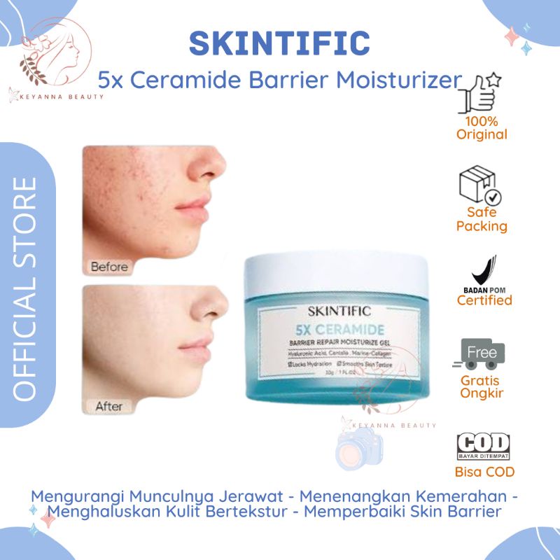 Jual Skintific X Ceramide Barrier Repair Moisture Gel Moisturizer