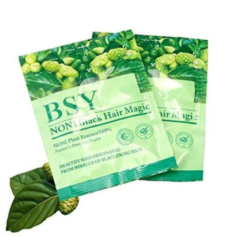 Jual Bsy Noni Black Hair Magic Per Sachet Shampo Mengkudu Original