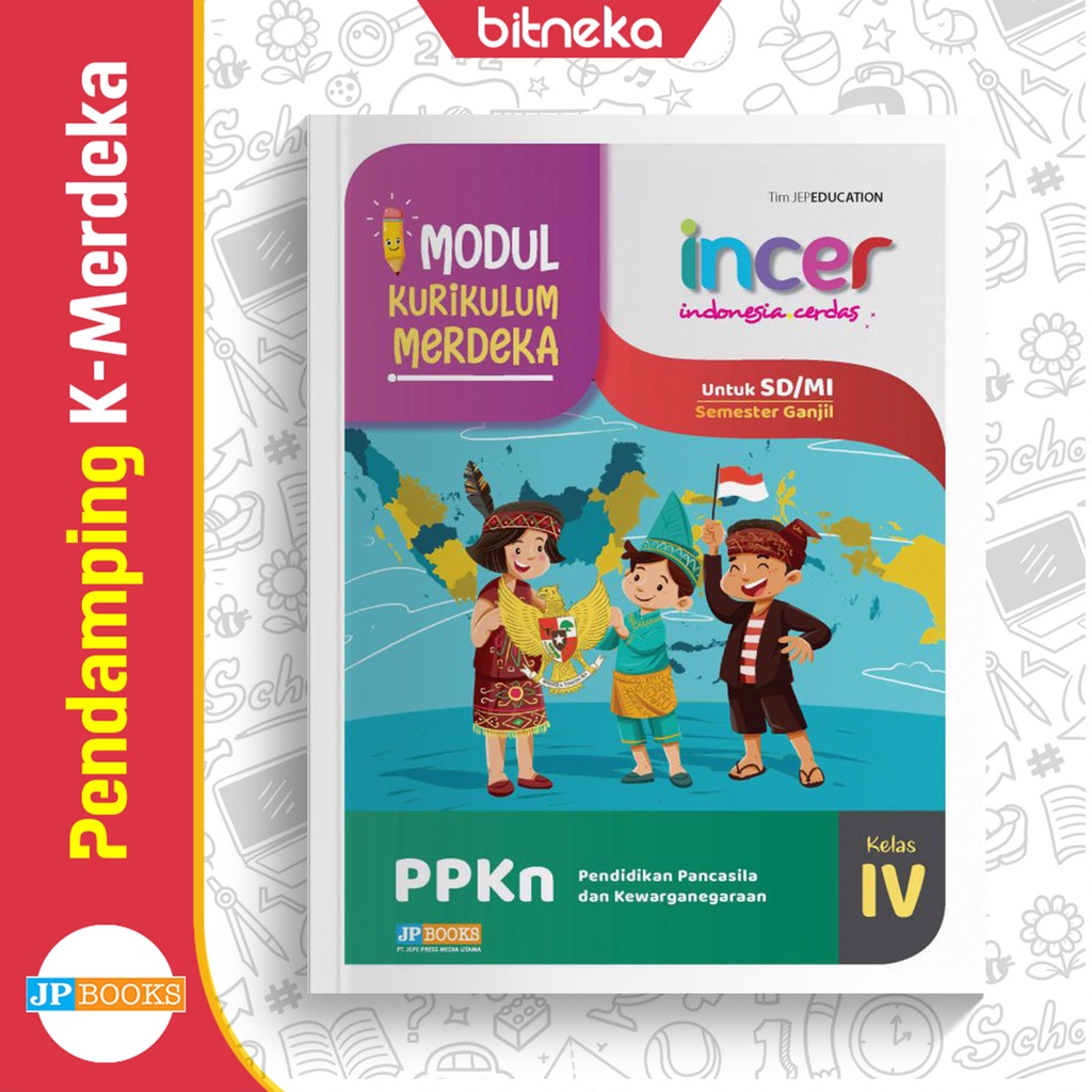 Jual Buku Modul PPKn SD MI Kelas 4 Incer K Merdeka Kurmer Shopee