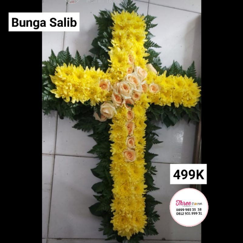 Jual Bunga Salib Karangan Bunga Salib Bunga Salib Murah Bunga