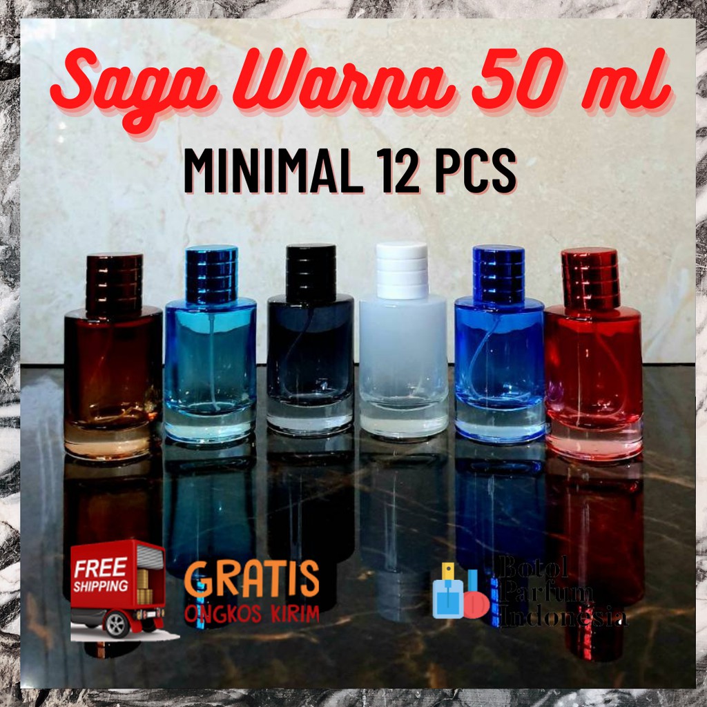 Jual Botol Parfum Kosong Spray Kaca Ml Saga Warna Ml Shopee