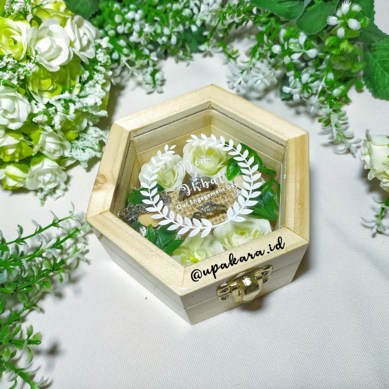 Jual Kotak Cincin Kawin Nikah Ring Box Kotak Mahar Ring Bearer