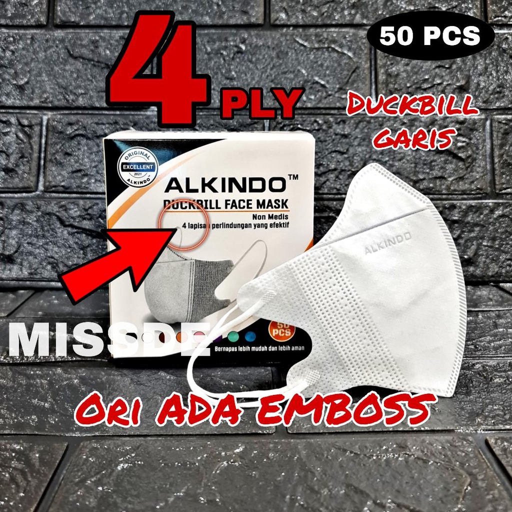 Jual Masker Duckbill Alkindo Mouson Isi Pcs Shopee Indonesia