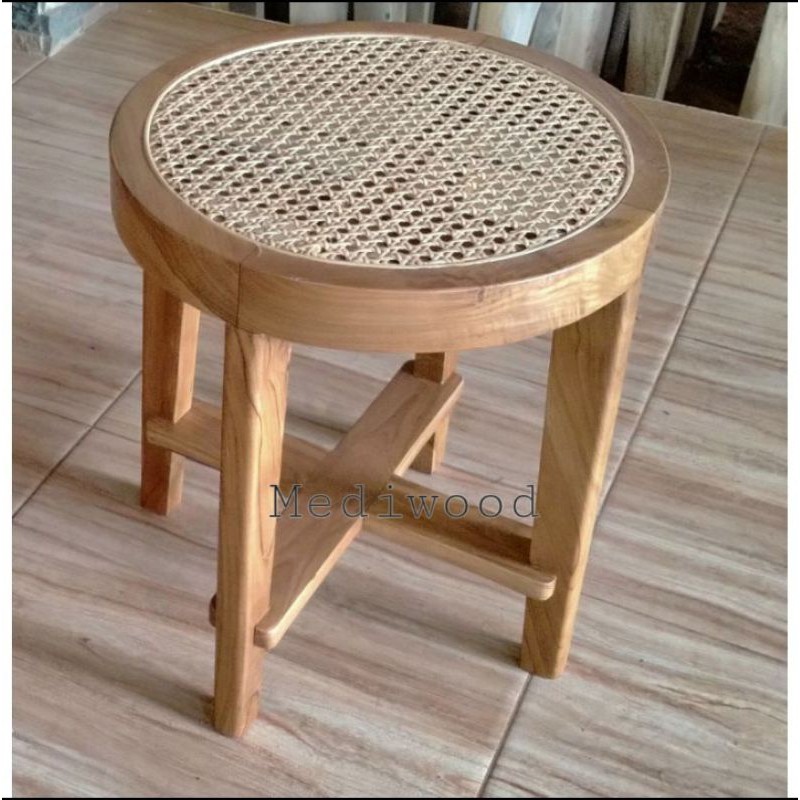 Jual Stool Rotan Stool Kayu Stool Minimalis Stool Kekinian Kursi Koboy