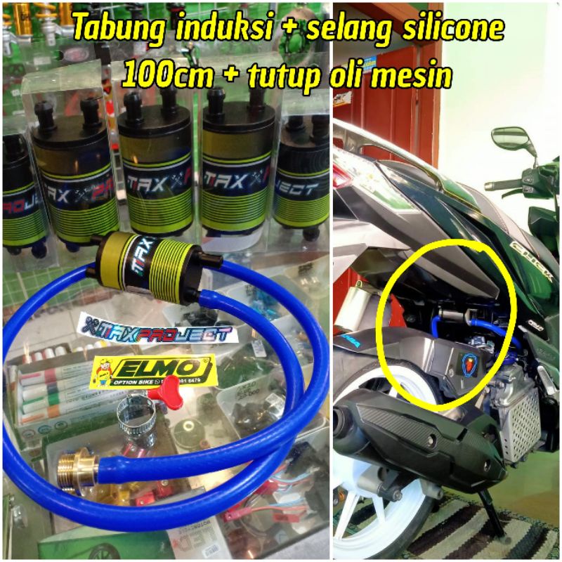 Jual Tabung Hawa Induksi Plus Selang Silicone Dan Tutup Oli Mesin Hawa