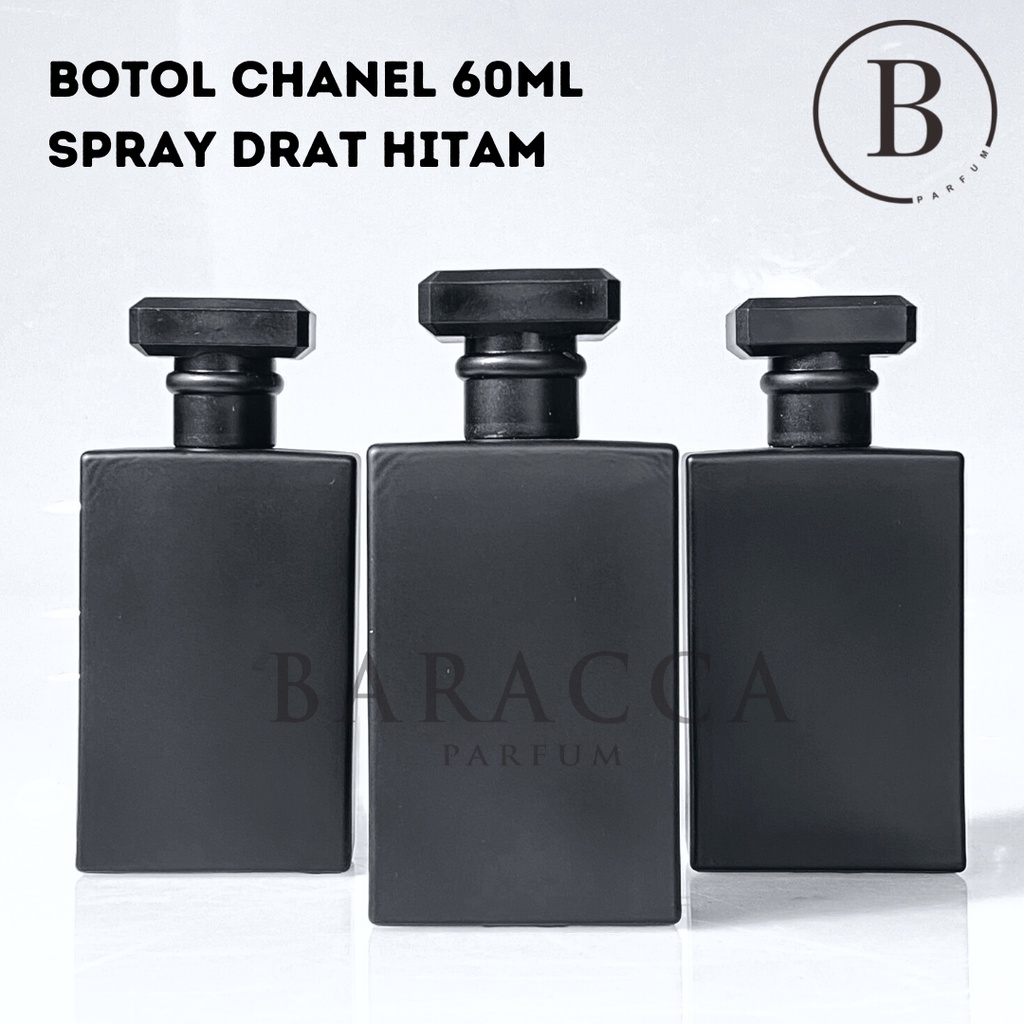 Jual Botol Parfum Chanel 60ML Drat Hitam Botol Parfum Kosong Chanel