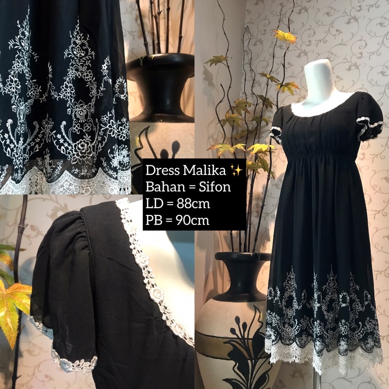 Jual Dress Malika Sifon Baru Limited Stock Shopee Indonesia