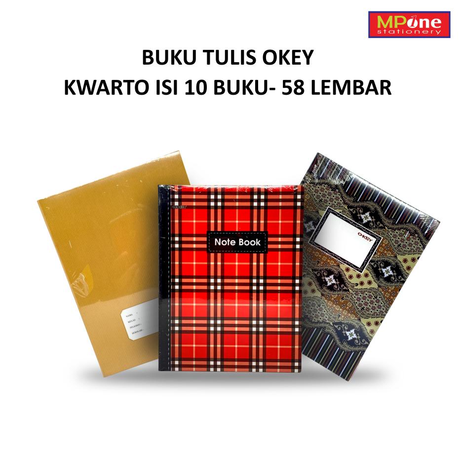 Jual Pack Buku Tulis Okey Kwarto Lembar Isi Buku Shopee