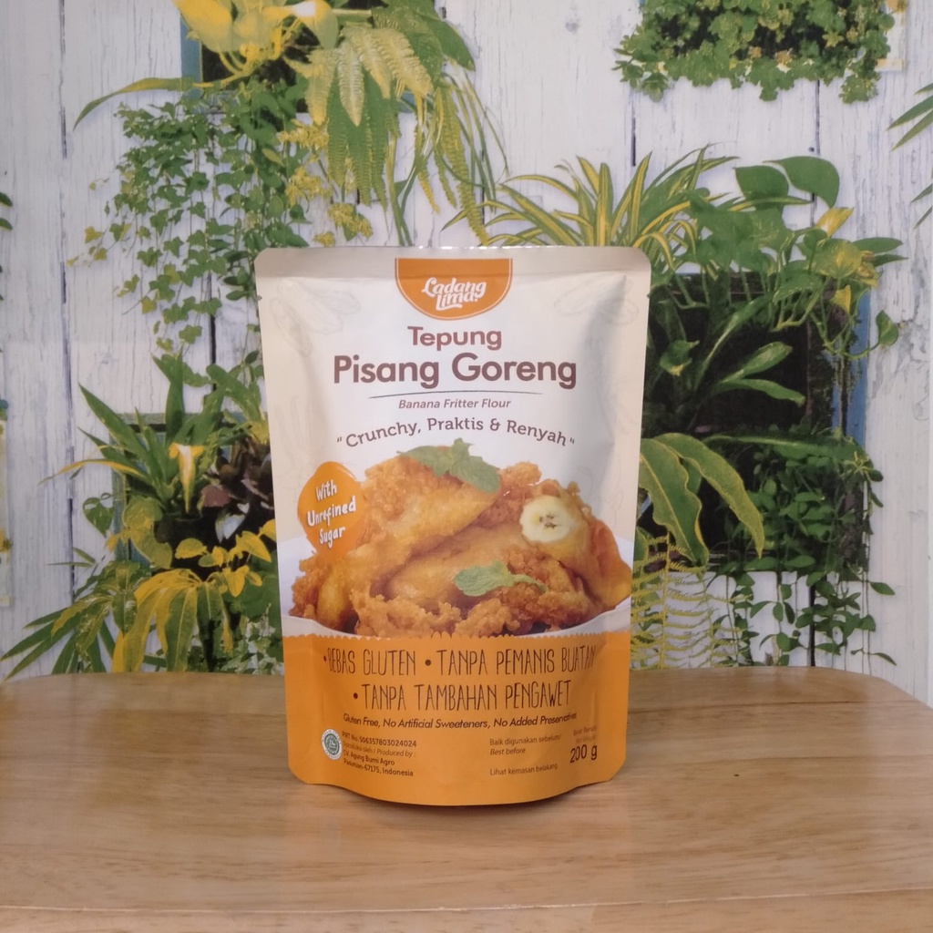 Jual Tepung Pisang Goreng Banana Fritter Flour Gram Ladang Lima