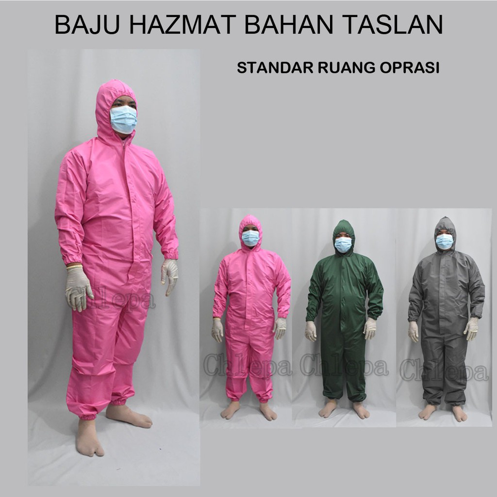 Jual Baju Apd Hazmat Suit Reusable Taslan Bahan Taslan Waterproof