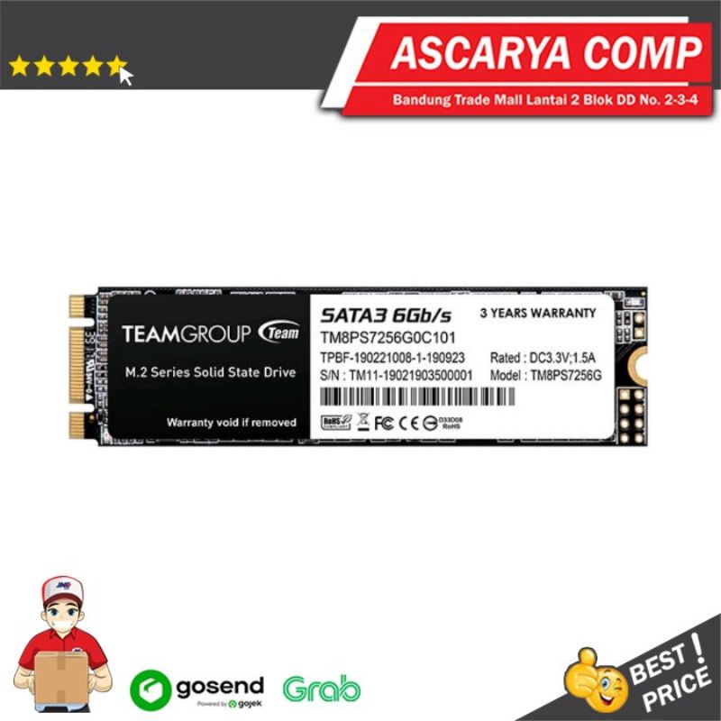 Jual Team SSD Msata M 2 2280 MS30 256GB 256 GB M2 Sata 3