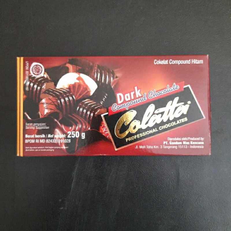 Jual Dark Compound Chocolate Colatta Gram Shopee Indonesia