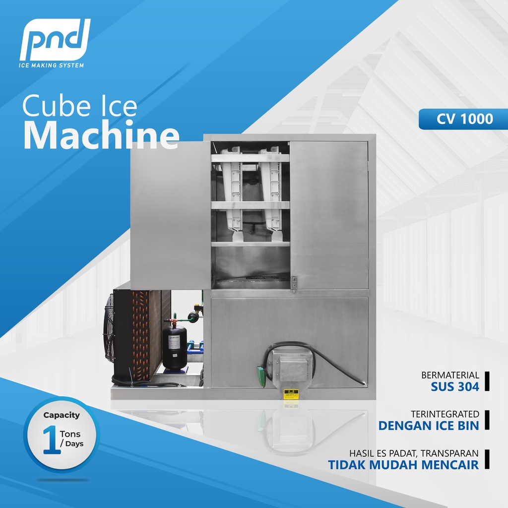 Jual Mesin Pembuat Es Batu Cube Ice Cube Machine Kapasitas 1 Ton