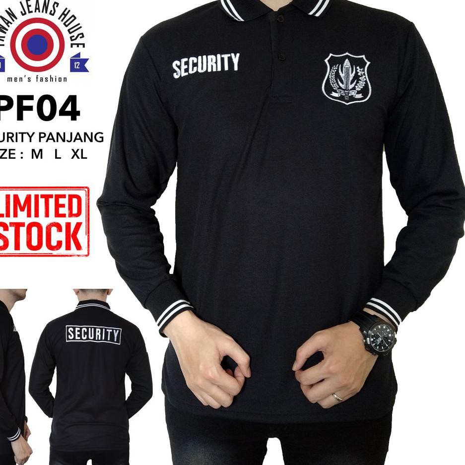 Jual Terkece Se RI KAOS SECURITY LENGAN PANJANG BAJU SECURITY