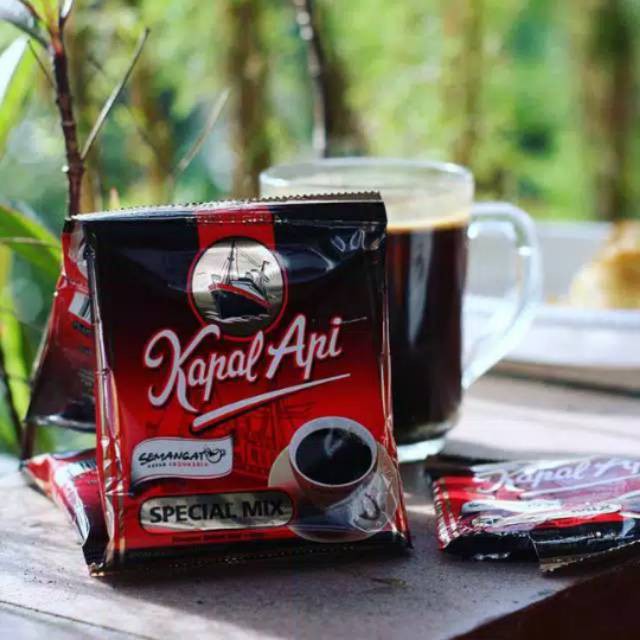 Jual Kopi Kapal Api Spesial Mix Coffee Hitam Gula Eceran Sachet