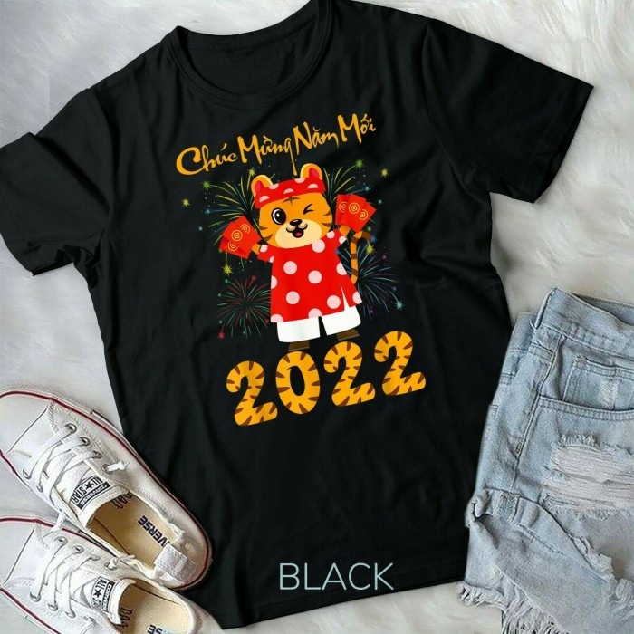 Jual Baju Kaos Imlek Chuc Mung Nam Moi Lunar New Year Tiger