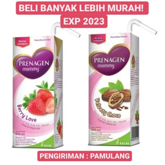 Jual Prenagen Mommy Mom UHT Chocolatte Dan Strawberry 200ml Susu Ibu