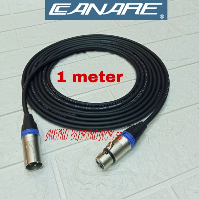 Jual Kabel Canare Jack Xlr Male To Xlr Female Meter Shopee Indonesia